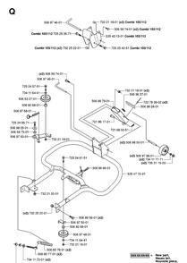 Frame Diagram and Parts List for RIDER16 (953521401)(2006-01) Husqvarna Lawn Mower