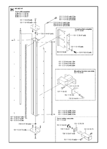 Track System Diagram and Parts List for WS482HF (00000001275 - 20134501536)(2012-07) Husqvarna Circular Saw