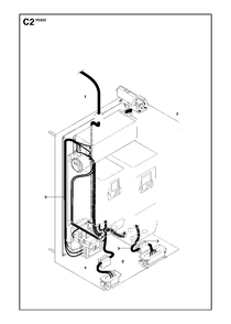 Electrical Diagram and Parts List for PG820 (0904-1 & Above)(2009-07) Husqvarna Sander Grinder