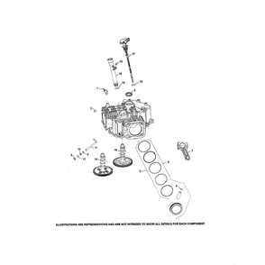 Engine >> Crankcase Diagram and Parts List for 96043020300  Husqvarna Lawn Tractor