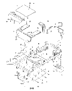 Frame Diagram and Parts List for 967277501-01  Husqvarna Lawn Mower