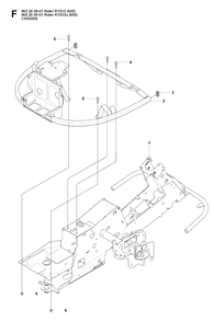 Chassis / Frame Diagram and Parts List for R15-V2AWD 2008-01 Husqvarna Lawn Tractor