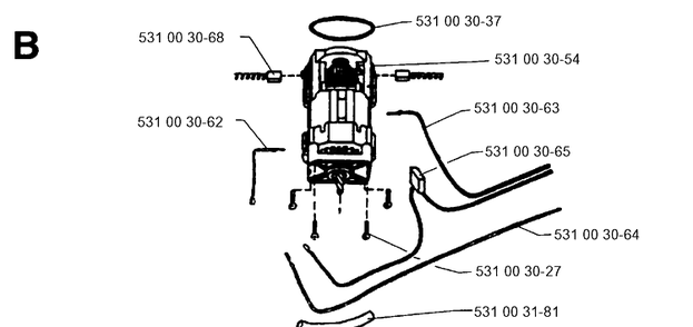 Part Location Diagram of 531003181 Husqvarna 