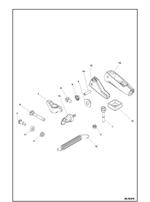 Accessories Diagram and Parts List for ST424  Husqvarna Snow Blower