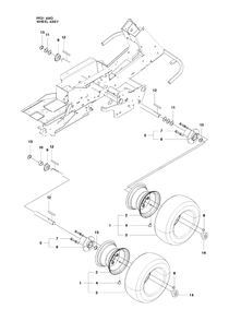 Part Location Diagram of 506864601 Husqvarna Hub Assy