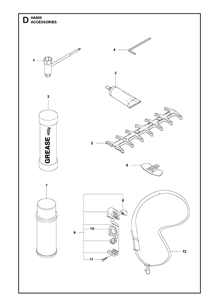 Part Location Diagram of 544142101 Husqvarna Grease