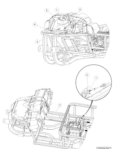 Cables Diesel Vehicle Diagram and Parts List for HUV4421DXP 2006-11 Husqvarna Lawn Tractor
