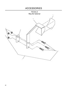 Pedals Diagram and Parts List for IZ5223 (968999707)(2007-09) Husqvarna Lawn Mower