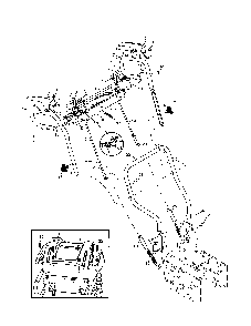 Handles Diagram and Parts List for HL524STA  Husqvarna Snow Blower