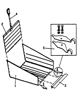 Grasscatcher Diagram and Parts List for 64NOVOCUT 2007-09 Husqvarna Lawn Mower
