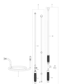 Spray Lance Diagram and Parts List for 321S15 967078502 Husqvarna Sprayer
