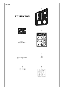 Part Location Diagram of 546284003 Husqvarna Decal