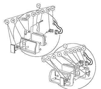 Headlight Diagram and Parts List for HUV4210GXP 2005-06 Husqvarna Lawn Tractor