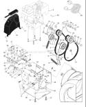 Page B Diagram and Parts List for 10527 SBE 961930016-05 -2007-12 Husqvarna Snow Blower