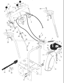 Page C Diagram and Parts List for 10527 SBE 96193001606 -2008-01 Husqvarna Snow Blower