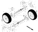 Part Location Diagram of 532198267 Husqvarna Wheel Kit, Rh