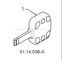 Page E Diagram and Parts List for 10527 SB 96193002700 -2008-08 Husqvarna Snow Blower