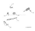 Part Location Diagram of 532445291 Husqvarna Interlock Release Cam