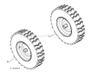 Part Location Diagram of 532439408 Husqvarna Wheel Assembly