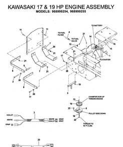 Engine 2 Diagram and Parts List for IZ5223 (968999526)(2006-08) Husqvarna Lawn Mower
