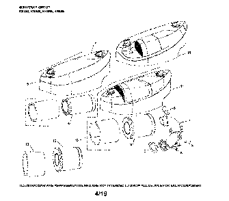 Air intake Diagram and Parts List for LT1597-96041039300  Husqvarna Lawn Tractor