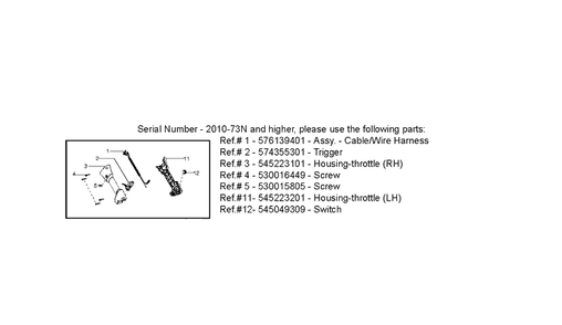 Service Updates 4 Diagram and Parts List for 128C 952715756 Husqvarna Edger