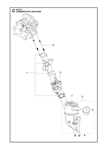 Part Location Diagram of 588006701 Husqvarna Air Cleaner