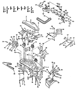 Mower Diagram and Parts List for GT180 (954000372-C)(1992-08) Husqvarna Lawn Tractor