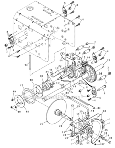 Drive Diagram and Parts List for 1130SBEXP 96193001803 Husqvarna Snow Blower