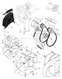 Page B Diagram and Parts List for 1130 SBEOV 96193002100 -2006-09 Husqvarna Snow Blower