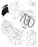 Page B Diagram and Parts List for 1130SBE 1130 SBE 96193001701 -2008-01 Husqvarna Snow Blower