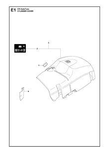 Cylinder Cover 2 Diagram and Parts List for 576XP 20130900001-Current Husqvarna Chainsaw