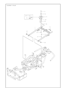 Frame Diagram and Parts List for 967187001  Husqvarna Lawn Tractor Accessories