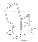 Handle Diagram and Parts List for 11524E 96193006600 -2010-08 Husqvarna Snow Blower