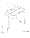 Chassis, Engine And Pulleys Diagram and Parts List for 11524E 96193007400 -2011-07 Husqvarna Snow Blower