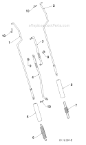 Page U Diagram and Parts List for 11524E 96193007400 -2011-07 Husqvarna Snow Blower