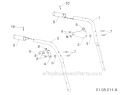 Page X Diagram and Parts List for 11524E 96193007400 -2011-07 Husqvarna Snow Blower