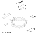 Page G Diagram and Parts List for 11524E 96193007401 -2011-07 Husqvarna Snow Blower