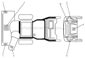Decals Diagram and Parts List for 11524E 96193007403 - 2012-06 Husqvarna Snow Blower