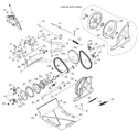 Drive Diagram and Parts List for 11524E 96193007403 - 2012-06 Husqvarna Snow Blower
