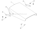 Control Panel Discharge Chute Diagram and Parts List for 11524E 96193007404 - 2012-08 Husqvarna Snow Blower
