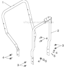 Handle Diagram and Parts List for 11524E 96193007404 - 2012-08 Husqvarna Snow Blower