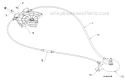 Part Location Diagram of 532428273 Husqvarna Snow Blower Cable Assembly