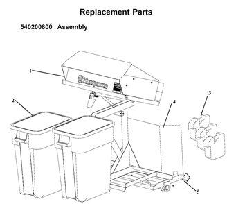 Bagger 7 Diagram and Parts List for 540200800 2003-04 Husqvarna Lawn Tractor Accessories
