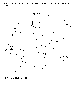 Engine Diagram and Parts List for LTH1742TWIN (96041006700)(2008-01) Husqvarna Lawn Tractor