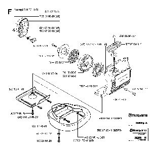 Starter Diagram and Parts List for 323P4 20062700001 Husqvarna Pole Saw