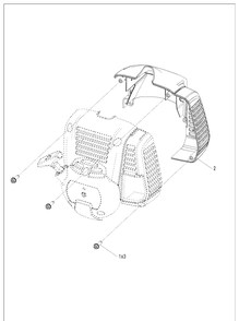 Housing Diagram and Parts List for 323S15 967078301 Husqvarna Sprayer