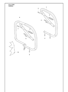 Handle Diagram and Parts List for 372 (X-TORQ)(2010-04) Husqvarna Chainsaw