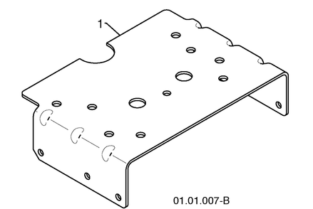 Chassis / Pulleys 3 Diagram and Parts List for 11524E (96193006600)(2010-05) Husqvarna Snow Blower