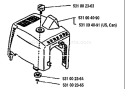 Page F Diagram and Parts List for 120L 120 L 1993-02 Husqvarna Trimmer